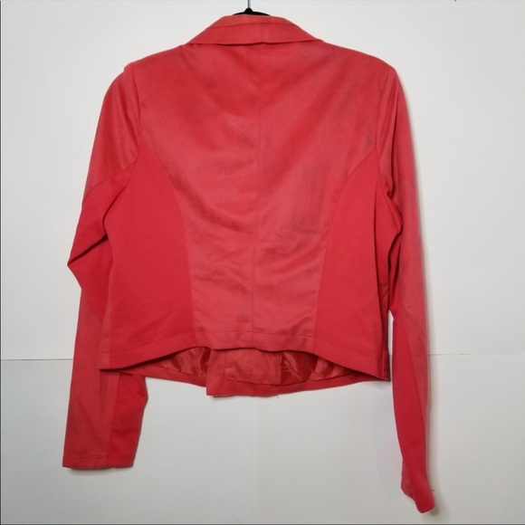 Rock & Republic coral faux suede moto jacket - Picture 3 of 6